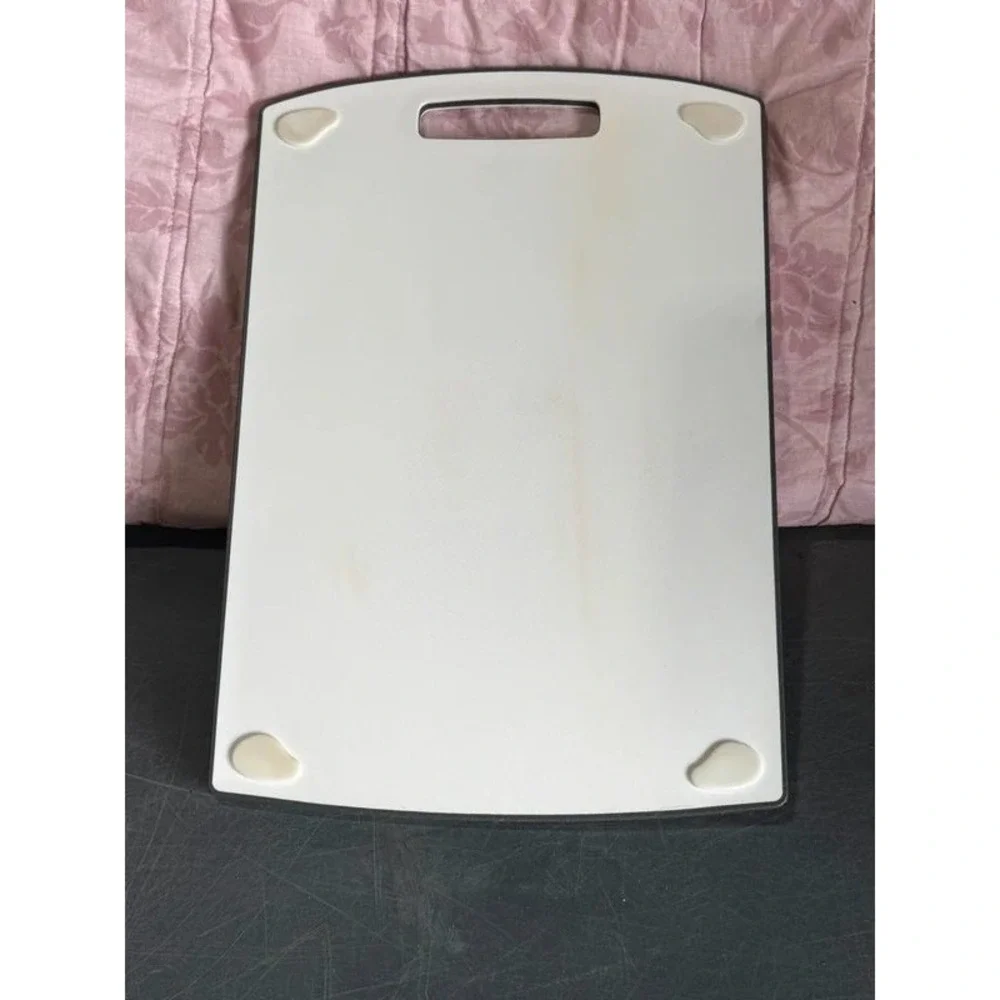 J.A. Henckels Non-Slip Poly Cutting Board White Grey 15x11